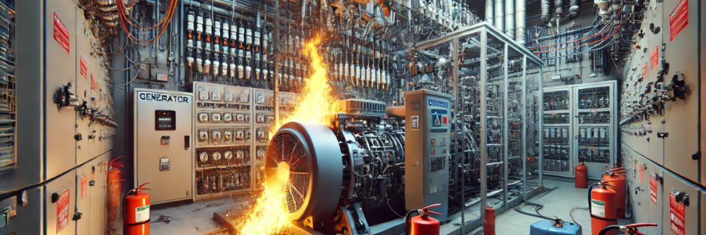 Fire Hazards in Generator Rooms: Common Causes and Effective Protection Strategies