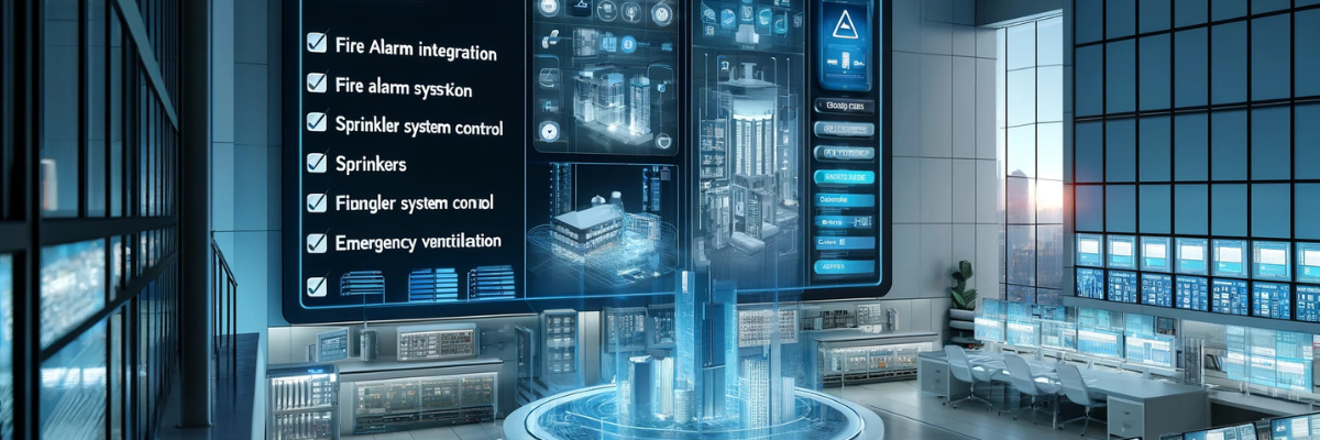 Building management system for fire protection