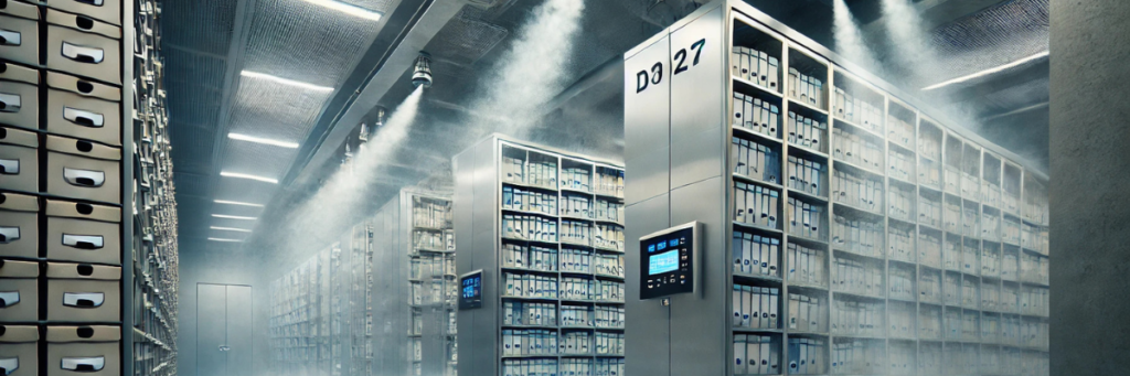 Fire Suppression: Water Mist System for Document Vault