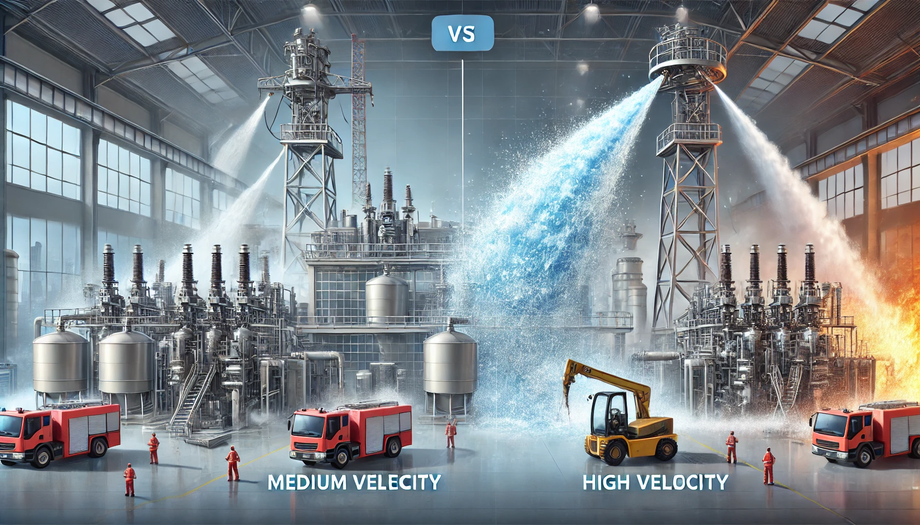 Difference Between Medium Velocity and High Velocity Fire Suppression Systems