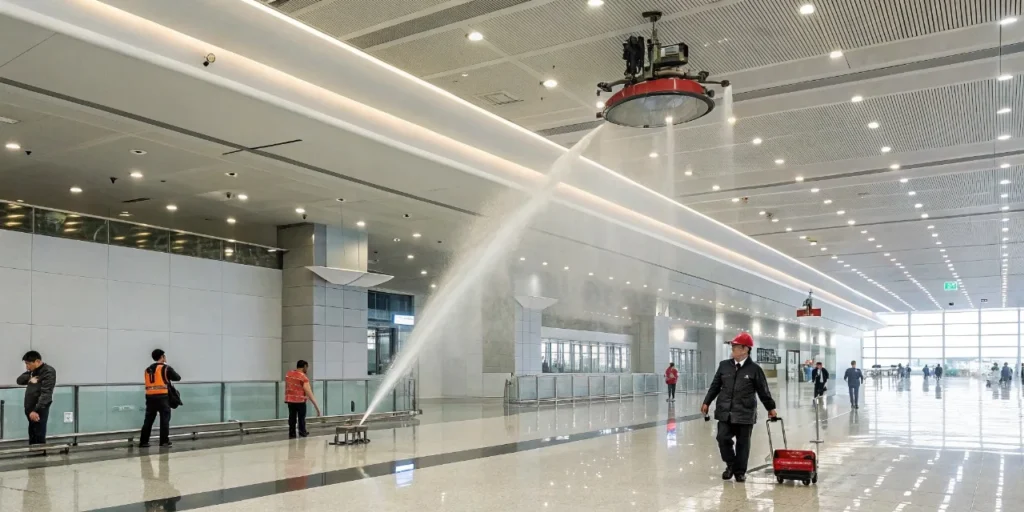 Airport Fire Detection and Suppression System